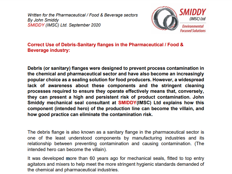 Publication Component Seals The hidden risk of contamination